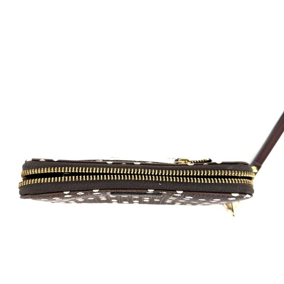 Fossil Envelope Wristlet Brown with Dots - Picture 6 of 10